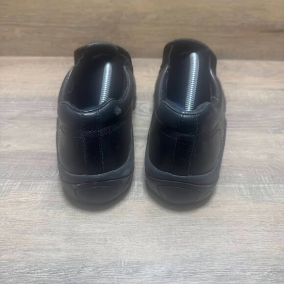 Merrell Jungle Moc Black Leather Midnight Slip On Shoes Women's Size 12 - Picture 3 of 7